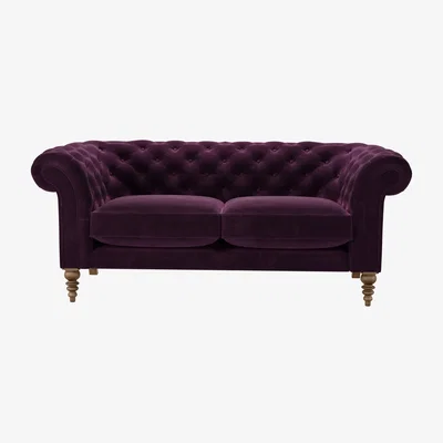 Sofa.com Oscar 2.5 Seat Sofa in Damson Smart Velvet