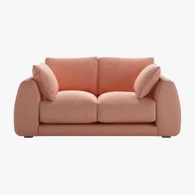 Sofa.com Carmel 2.5 Seat Sofa in Sakura Pink Organic Smart Cotton