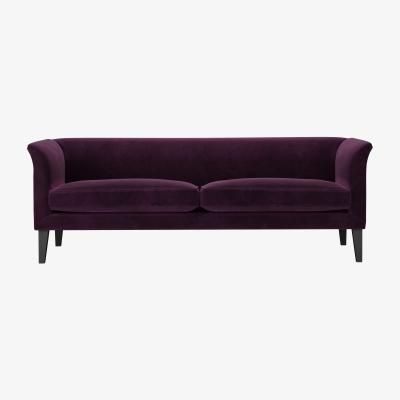 Sofa.com Fingal 3 Seat Sofa in Damson Smart Velvet