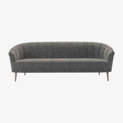 Sofa.com Harper 3 Seat Sofa in Liquorice Baylee Multi-Tone Viscose Linen