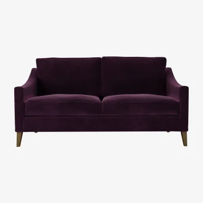 Sofa.com Iggy 2.5 Seat Sofa (breaks down) in Damson Smart Velvet