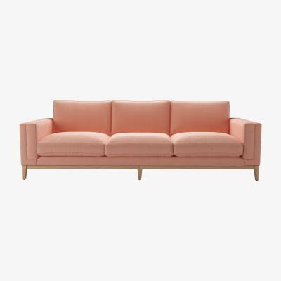 Sofa.com Costello 4 Seat Sofa in Sakura Pink Organic Smart Cotton