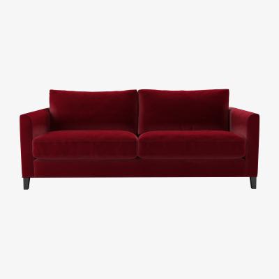 Sofa.com Izzy 3 Seat Sofa in Malbec Cotton Matt Velvet