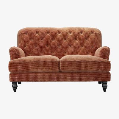 Sofa.com Snowdrop Button Back 2 Seat Sofa in Pomegranate Bubble Velvet