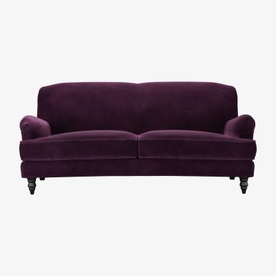 Sofa.com Snowdrop 3 Seat Sofa (breaks down) in Damson Smart Velvet