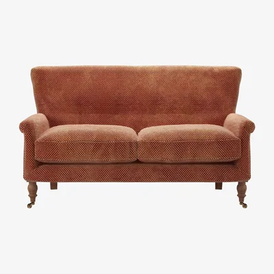 Sofa.com Alderney 2 Seat Sofa in Pomegranate Bubble Velvet