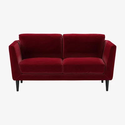 Sofa.com Holly 2 Seat Sofa in Malbec Cotton Matt Velvet