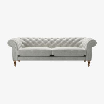 Sofa.com Oscar 4 Seat Sofa in Fog Aquaclean Clever Chenille