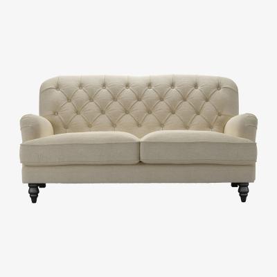 Sofa.com Snowdrop Button Back 2.5 Seat Sofa (breaks down) in Pampas Hygge Smart Linen