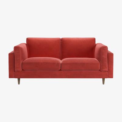 Sofa.com Marco 2 Seat Sofa in Wild Raspberry Smart Velvet