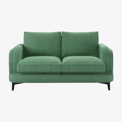 Sofa.com Boston Curved Arm 2 Seat Sofa in Celadon Easy Cotton