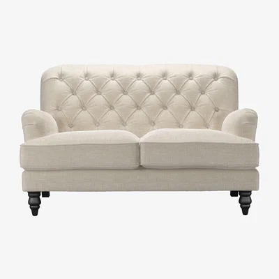 Sofa.com Snowdrop Button Back 2 Seat Sofa in Jasmine Silky Jacquard Weave