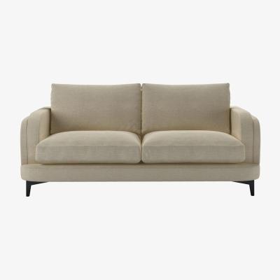 Sofa.com Boston Curved Arm 2.5 Seat Sofa in Pampas Hygge Smart Linen
