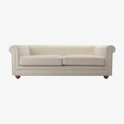 Sofa.com Patrick Unbuttoned 3 Seat Sofa in Jasmine Silky Jacquard Weave