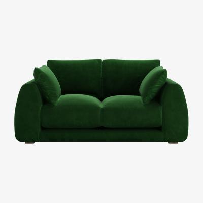 Sofa.com Carmel 2.5 Seat Sofa in Putting Green Aquaclean Clever Velvet