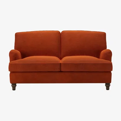 Sofa.com Bluebell 2 Seat Sofa bed in Brick Aquaclean Clever Velvet