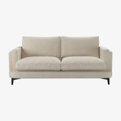 Sofa.com Boston Squared Arm 2.5 Seat Sofa in Jasmine Silky Jacquard Weave