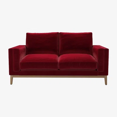 Sofa.com Costello  2 Seat Sofa in Malbec Cotton Matt Velvet