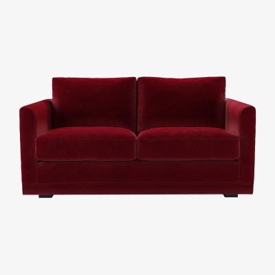 Sofa.com Aissa 2 Seat Sofa with removable cover in Malbec Cotton Matt Velvet
