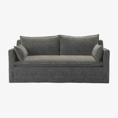 Sofa.com Anders 2.5 Seat Sofa in Liquorice Baylee Multi-Tone Viscose Linen