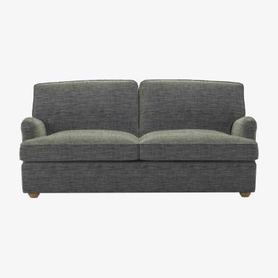Sofa.com Bluebell 3 Seat Premium Comfort Sofa bed in Liquorice Baylee Multi-Tone Viscose Linen