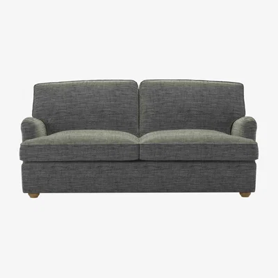 Sofa.com Bluebell 3 Seat Premium Comfort Sofa bed in Liquorice Baylee Multi-Tone Viscose Linen