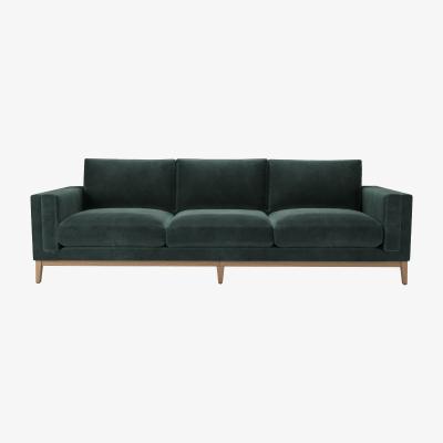 Sofa.com Costello 4 Seat Sofa in Smokey Green Cashmere Velvet