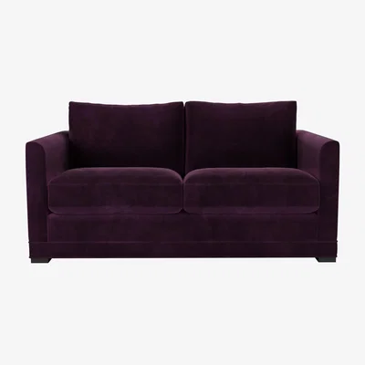 Sofa.com Aissa 2 Seat Sofa in Damson Smart Velvet
