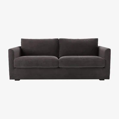 Sofa.com Aissa 3 Seat Sofa with removable cover in Shale Aquaclean Clever Velvet