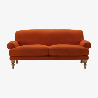 Sofa.com Saturday 2.5 Seat Sofa in Brick Aquaclean Clever Velvet