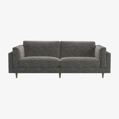 Sofa.com Marco 3 Seat Sofa in Liquorice Baylee Multi-Tone Viscose Linen