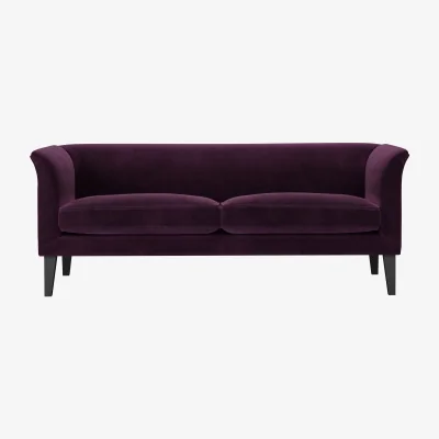 Sofa.com Fingal 2.5 Seat Sofa in Damson Smart Velvet