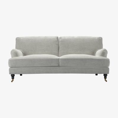 Sofa.com Bluebell 3 Seat Sofa in Fog Aquaclean Clever Chenille