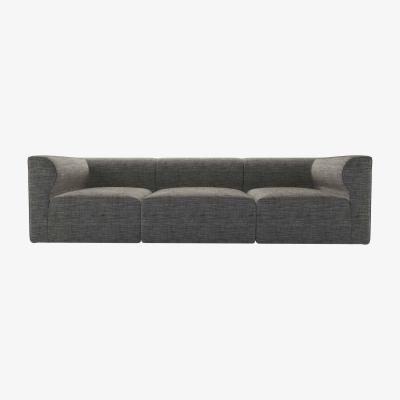 Sofa.com Cohen 3 Seat Sofa in Liquorice Baylee Multi-Tone Viscose Linen