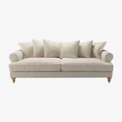 Sofa.com Teddy 4 Seat Sofa in Jasmine Silky Jacquard Weave