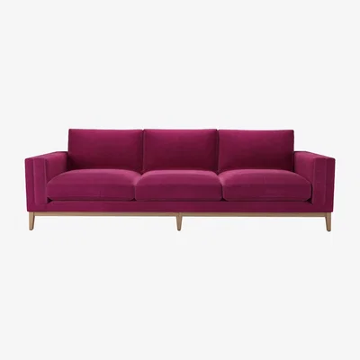 Sofa.com Costello 4 Seat Sofa in Persian Rose Smart Velvet