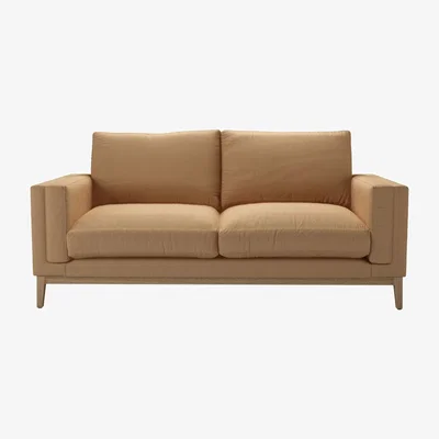 Sofa.com Costello 2.5 Seat Sofa in Pecan Brushed Linen Cotton - sofa.com