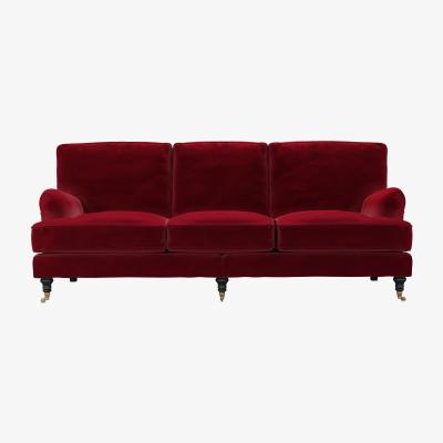 Sofa.com Bluebell 4 Seat Sofa in Malbec Cotton Matt Velvet