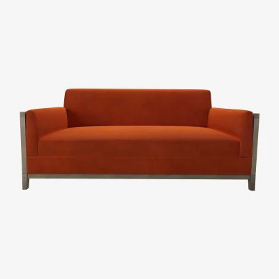 Sofa.com Chester 2.5 Seat Sofa in Brick Aquaclean Clever Velvet