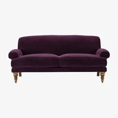 Sofa.com Saturday 2.5 Seat Sofa (breaks down) in Damson Smart Velvet