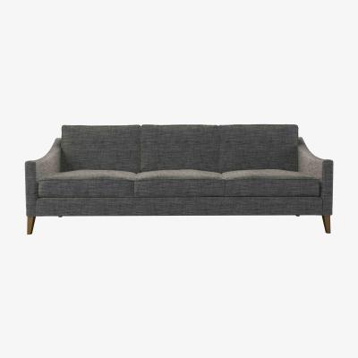 Sofa.com Iggy 4 Seat Sofa in Liquorice Baylee Multi-Tone Viscose Linen