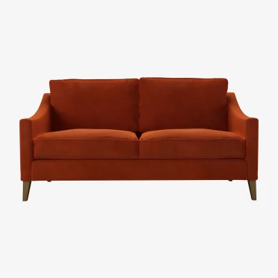 Sofa.com Iggy 2.5 Seat Sofa in Brick Aquaclean Clever Velvet