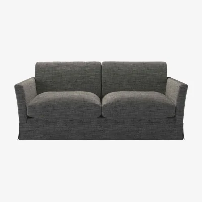 Sofa.com Otto 2.5 Seat Sofa in Liquorice Baylee Multi-Tone Viscose Linen