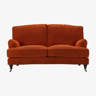 Sofa.com Bluebell 2 Seat Sofa (breaks down) in Brick Aquaclean Clever Velvet