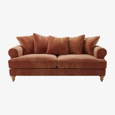 Sofa.com Teddy 3 Seat Sofa in Pomegranate Bubble Velvet