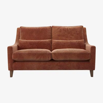 Sofa.com High Back Iggy 2.5 Seat Sofa in Pomegranate Bubble Velvet