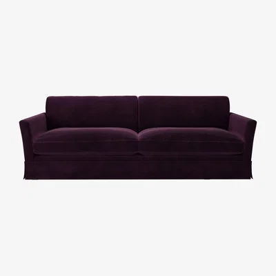 Sofa.com Otto 4 Seat Sofa in Damson Smart Velvet