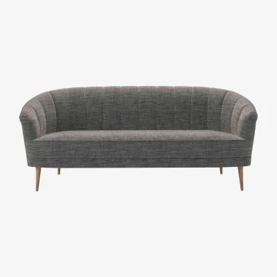 Sofa.com Harper 2.5 Seat Sofa in Liquorice Baylee Multi-Tone Viscose Linen