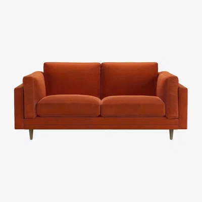 Sofa.com Marco 2 Seat Sofa in Moroccan Spice Smart Velvet