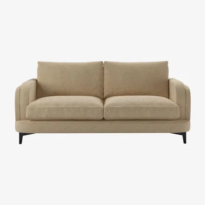 Sofa.com Boston Curved Arm 2.5 Seat Sofa in Nordic Pine Hygge Chunky Weave